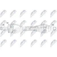 NTY NPW-LR-056 Antriebswelle Vorne Links für LAND ROVER Range Rover III (L322)