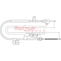 METZGER Seilzug, Feststellbremse 10.4510
