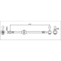 METZGER Bremsschlauch [Hersteller-Nr. 4111924] für Opel, Vauxhall