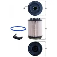 MAHLE ORIGINAL Kraftstofffilter MAHLE KX 705D