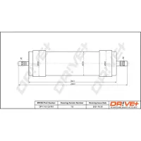 Dr!ve+ Kraftstofffilter [Hersteller-Nr. DP1110.13.0161] für Audi, Seat