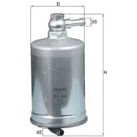 MAHLE ORIGINAL Kraftstofffilter MAHLE KL 599