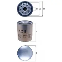 MAGNETI MARELLI Kraftstofffilter KC 5 für Jeep Isuzu Cj5 - Cj8 D-Max I Trooper III
