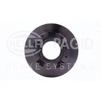 Hella 1x Bremsscheibe Hinterachse Voll [Hersteller-Nr. 8DD355120-181] für Ford