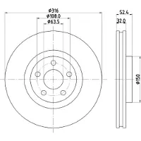 Hella Bremsscheibe PRO 8DD 355 126-701