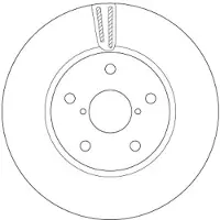 TRW Bremsscheibe DF6727S vorne, belüftet, 1 Stück