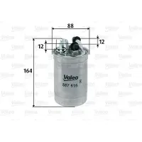 Valeo Kraftstofffilter [Hersteller-Nr. 587515] für VW, Audi, Skoda
