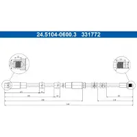Ate Bremsschlauch 24.5104-0600.3