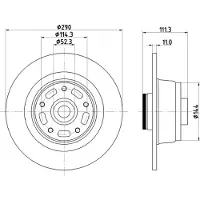 HELLA PAGID Bremsscheibe PRO 8DD 355 133-311