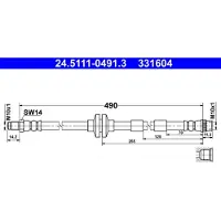 Ate Bremsschlauch 24.5111-0491.3