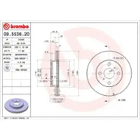 Brembo Bremsscheibe 09553620 238mm 18mm für TOYOTA