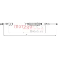 METZGER Handbremsseil Seilzug Feststellbremse für CITROËN C4 Picasso I (UD) Hinten Rechts 10.4664