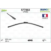 Valeo SILENCIO Scheibenwischer Wischblatt Vorne für TOYOTA AYGO (PAB4, KGB4) Rahmenlos 650mm
