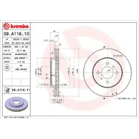 Brembo Bremsscheibe 09.A116.11