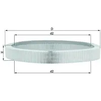 MAGNETI MARELLI Luftfilter MAHLE LX 61