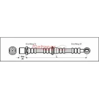 METZGER Bremsschlauch 4110200