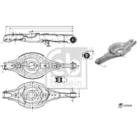 FEBI BILSTEIN Lenker, Radaufhängung 185608