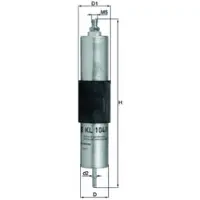MAGNETI MARELLI Kraftstofffilter MAHLE KL 104/1