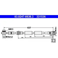 Ate Bremsschlauch 83.8247-0636.3