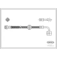 CORTECO Bremsschlauch ERSTAUSRÜSTERQUALITÄT [Hersteller-Nr. 19033011] für Kia