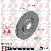 ZIMMERMANN Bremsscheibe SPORT Z 110.2212.52