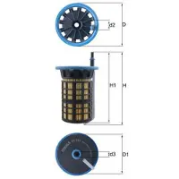 MAHLE ORIGINAL Kraftstofffilter MAHLE KX 515