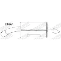 Walker Endschalldämpfer [Hersteller-Nr. 24645] für Saab