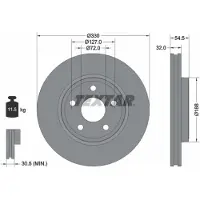 Textar Bremsscheibe 92274803 vorne, belüftet, 1 Stück
