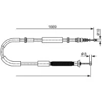 Bosch Seilzug, Feststellbremse 1 987 482 588