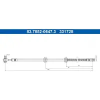 Ate Bremsschlauch 83.7852-0647.3