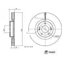 FEBI BILSTEIN Bremsscheibe 196889, 1 Stück