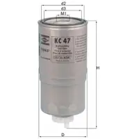 MAHLE ORIGINAL Kraftstofffilter MAHLE KC 47