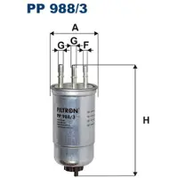 FILTRON Kraftstofffilter PP988/3