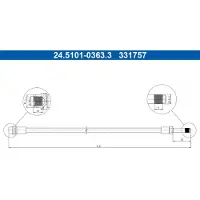 Ate Bremsschlauch 24.5101-0363.3