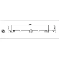 METZGER Autoteile Bremsschlauch [Hersteller-Nr. 4111781] für Mercedes-Benz