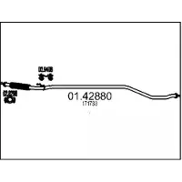 MTS Abgasrohr PEUGEOT 01.42880 1717S3