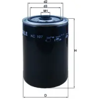 MAHLE ORIGINAL Kraftstofffilter KC 197
