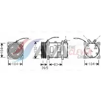 Ava Cooling Kompressor, Klimaanlage uvak035