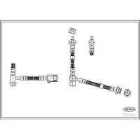 CORTECO Bremsschlauch ERSTAUSRÜSTERQUALITÄT [Hersteller-Nr. 19033543] für Nissan