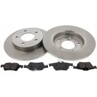 MAPCO Bremsenset Hinten Bremsscheiben Beläge Satz für MAZDA 3 (BK) 264mm