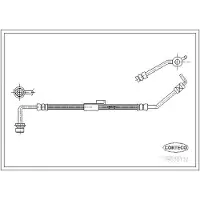 CORTECO Bremsschlauch Vorderachse links ERSTAUSRÜSTERQUALITÄT [Hersteller-Nr. 19032132] für Ford