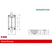 Schaeffler FAG Radlagersatz mit Nabe 713 6497 90