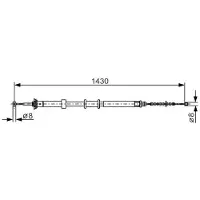 Bosch Seilzug, Feststellbremse 1 987 482 240