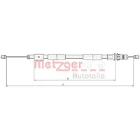 METZGER Seilzug, Feststellbremse 10.4657