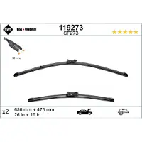 SWF Wischblatt Visioflex 119273, 650/475mm, Vorne, 2 Stück