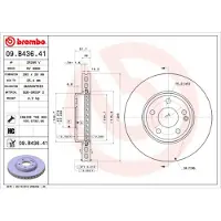 Brembo Bremsscheibe 09.B436.41
