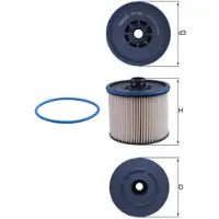 MAHLE ORIGINAL Kraftstofffilter MAHLE KX 652D