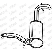 Walker Endschalldämpfer [Hersteller-Nr. 23888] für Mercedes-Benz
