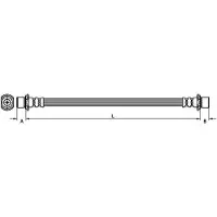 METZGER Bremsschlauch [Hersteller-Nr. 4110114] für Peugeot, Toyota, Citroën