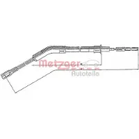 METZGER Seilzug, Feststellbremse 10.702
